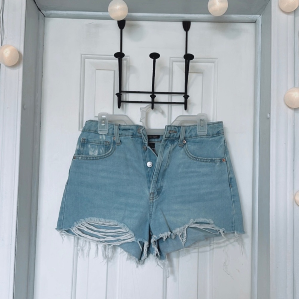 Wild and Fable (target) lightly distressed mom jean shorts